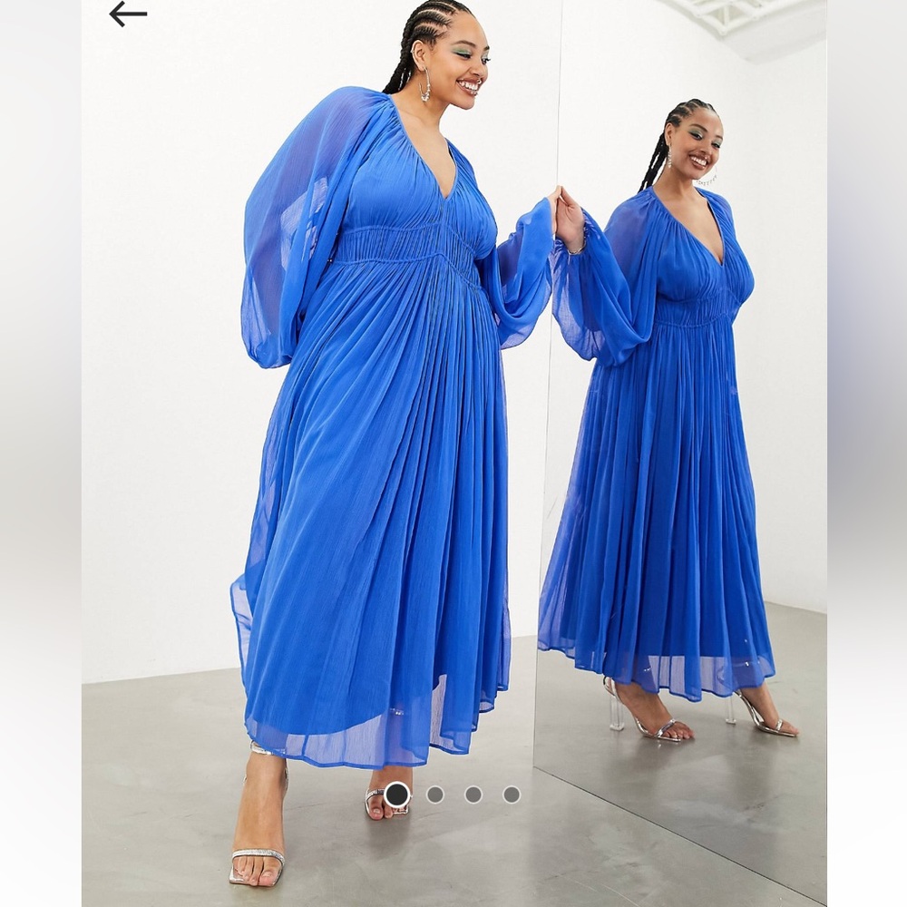 NWT! ASOS Edition Ruched Dress - Picture 6 of 9
